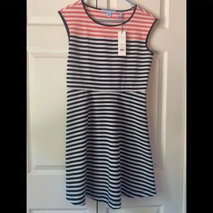 Draper James NWT Stripe Ponte A Line Dress S